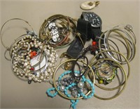 Bag Of Assorted Fashion Jewelry