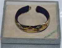Delicate silver Japanese damascene bracelet