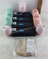 3 piece silicone cosmetic sponge travel cases (3