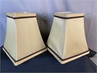 Two 8-1/2''x7'' Lampshades