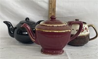 (1) Hall Teapot & (2) Teapots