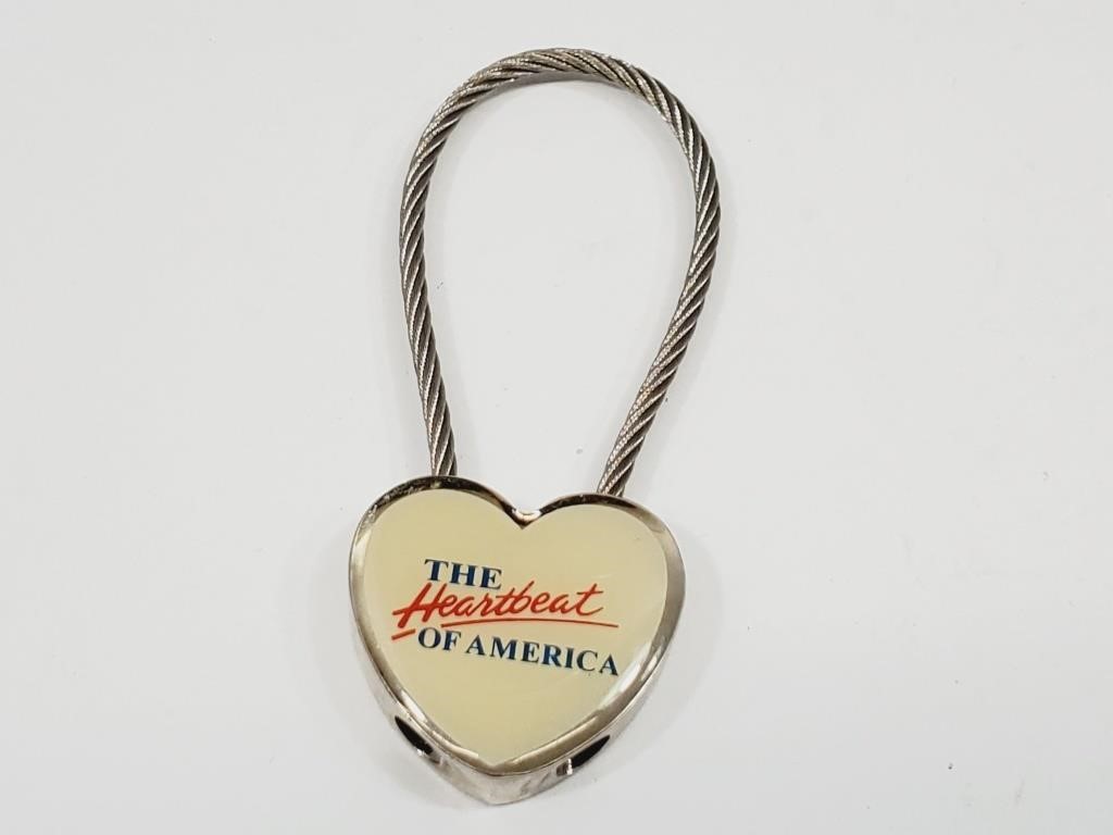 The Heartbeat of America Keychain