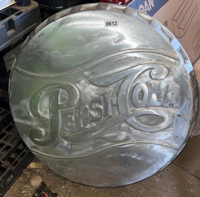 Pepsi-Cola 23" Aluminum Bottle Cap