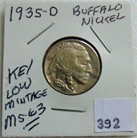 1935-D Buffalo Nickel