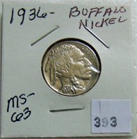 1936 Buffalo Nickel