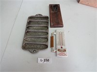 Lot Muffin Stick Pan, Bottle Opener, Thermometer