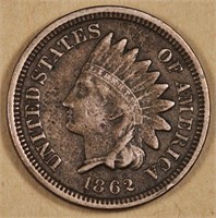 1862 Natural XF Indian Head Cent