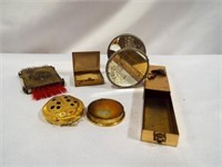 Vintage Lighter Brush - Small Metal Trinket Box
