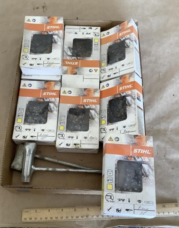 Lot of Stihl 16in chainsaw chains