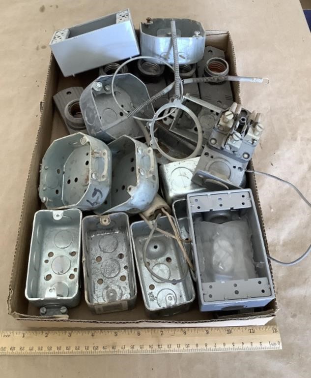 Electrical junction boxes & misc. supplies