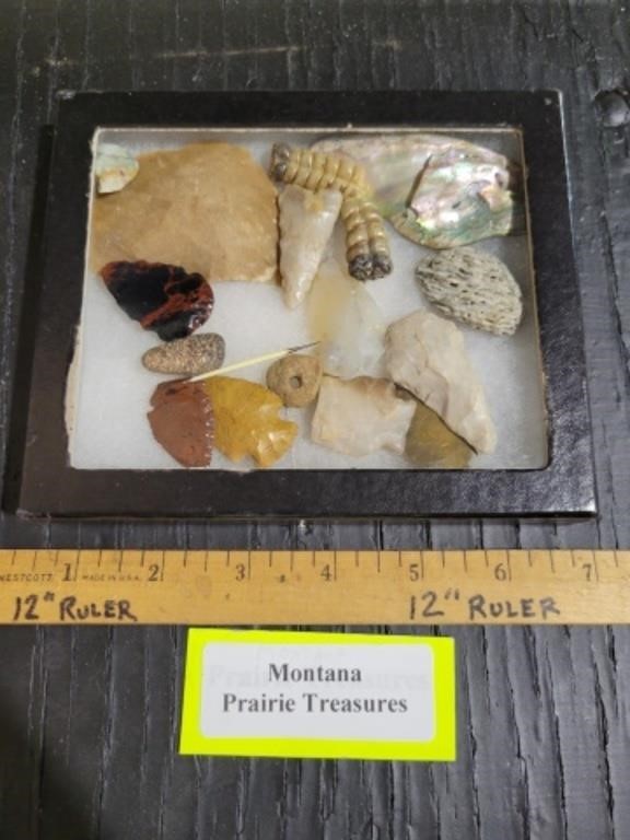 MONTANA PRAIRIE TREASURES, ARROWHEADS, RATTLES