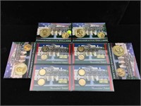 4 Presidential Dollar Coin Sets - 8 Dollar Coins