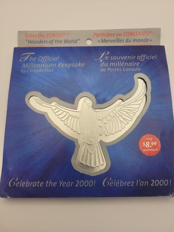 2000 Canada Post Millennium Keepsake coin/stamps