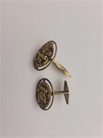 Yukon Gold nugets cufflinks *tested 10K and higher
