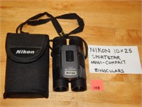 Nikon Binoculars 10x25 w/ Case