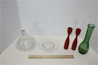 Misc. Glass & Wood Candle Holders