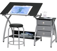 $432 Comet Center Desk with Stool