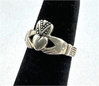 925 Silver Irish Claddagh Ring