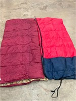 2 sleeping bags