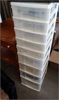 Plastic Multi Drawer with Contents