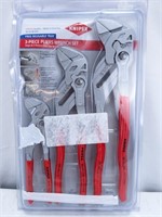 Knipex 3-Piece Pliers Wrench Set