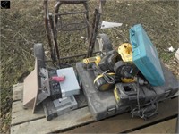 Dewalt Batteries, Chargers, Makita Polisher,