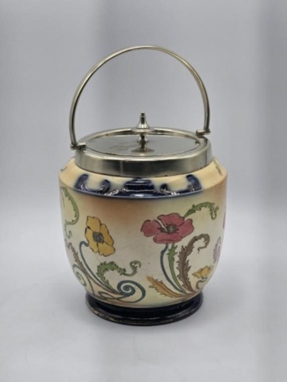 CARLTON WARE (W & R) BISCUIT BARREL - C 1898