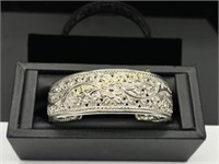 DS DESIGNER STERLING ORNATE CUFF BRACELET