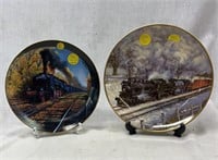 Railroad Collector Plates, Qty 2