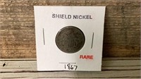 Shield nickel 1867