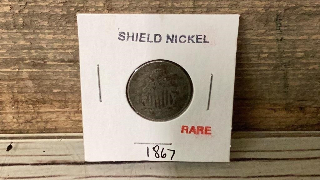 Shield nickel 1867
