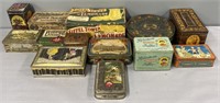 Tin Litho Advertising Containers Lot Collection