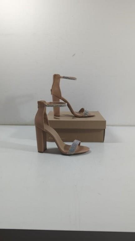 Charlotte Russe Nude Sparker Heels Size 7 With