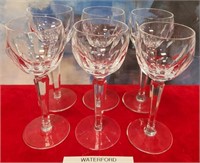 11 - LOT OF 6 WATERFORD CRYSTAL STEMWARE