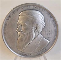 Sidney Lanier Great American Silver Medal