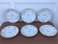 GDA FRANCE LIMOGES PLATES = 6 OF THEM