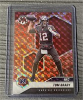 Rare Tom Brady Red Pulsar Prism Card