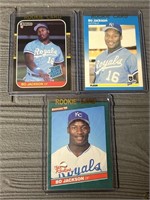 (3) Mint Bo Jackson Rookie Cards