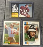 (3) NFL Football Hall of Famer Topps Cards