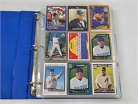 BINDER FULL OF ASSORTED BASEBALL CARDS