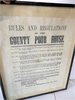 Rules & Regulations Of The County Poor House