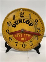 Original Dunlop Dealership Advertising Clock