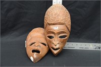 HAND CARVED WOODEN MASKS