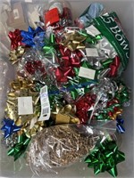 Assortment of Christmas Bows & Ribbons