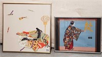 2 ASIAN PICTURES ON SILK