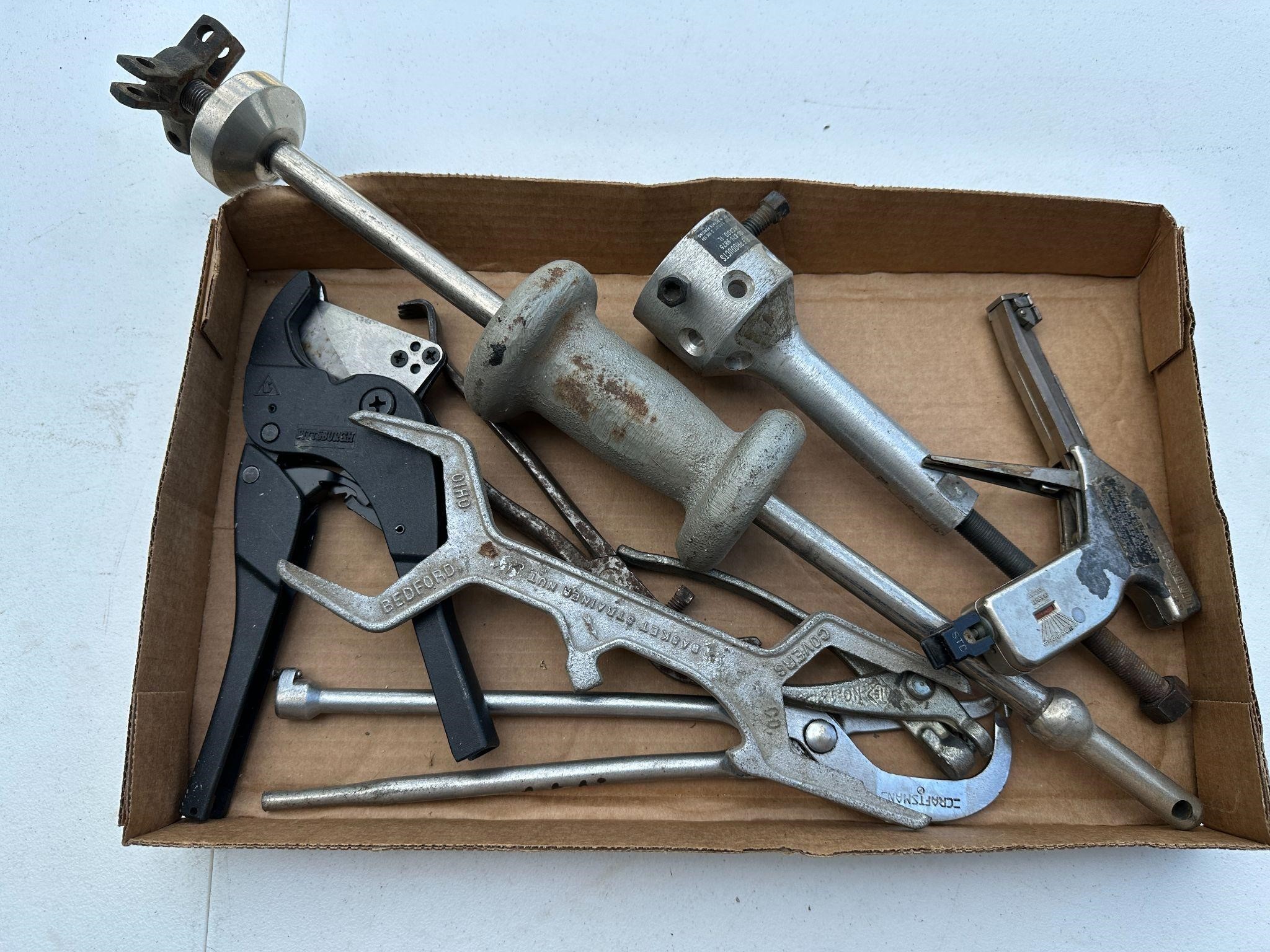 Misc Tool Lot Slide Hammer Brake Pliers