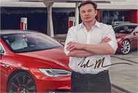 Autograph COA Elon Musk Photo