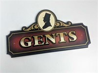 "Gents" Washroom Sign (9" H x 16" W)