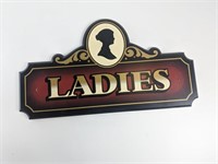 "Ladies" Washroom Sign (9" H x 16" W)