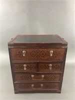 Vintage Chinese Portable Wedding Side Chest